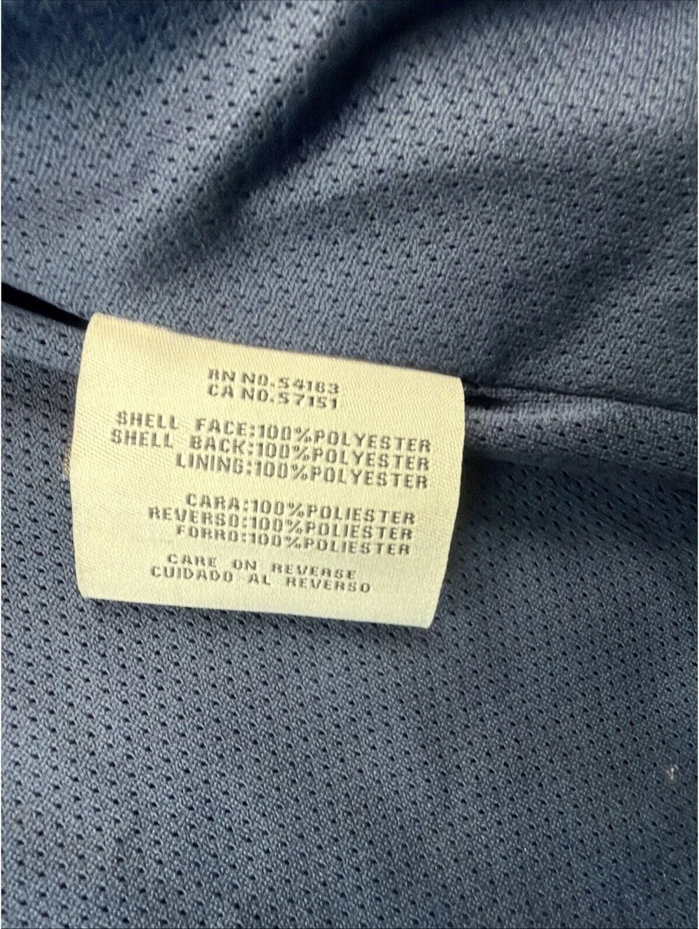 Vintage 90's G Mens Leve by Levis Strauss Navy Blue Windbreaker With Hood Medium